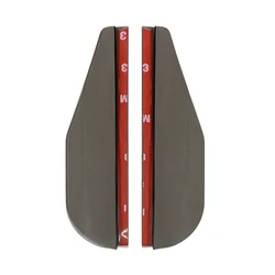Carbon Fiber Rearview Mirror Rain Visor and Sun Shade Protector (Transparent Black)