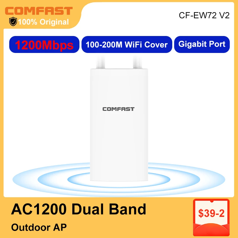 Comfast Outdoor Wireless Ap Wifi Router 300M ~ 1200M Poe Access Point Ap Wi-Fi Bridge Ripetitore Antenna Wifi Stazione Base Hotspot