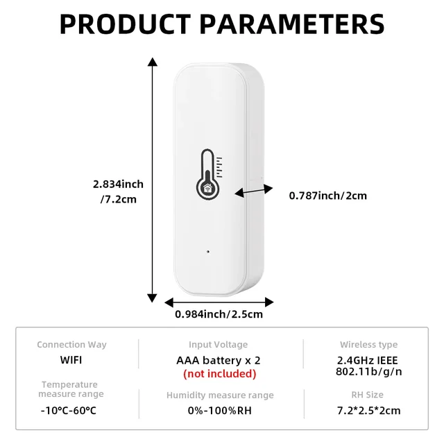Tuya WiFi/ZigBee Temperature and Humidity Smart Home Thermometer Hygrometer APP Remote Alarm Work with Alexa Google Home 6
