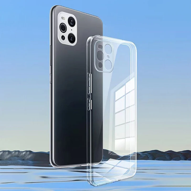 Crystal Clear Silicone Phone Case with Camera Protection