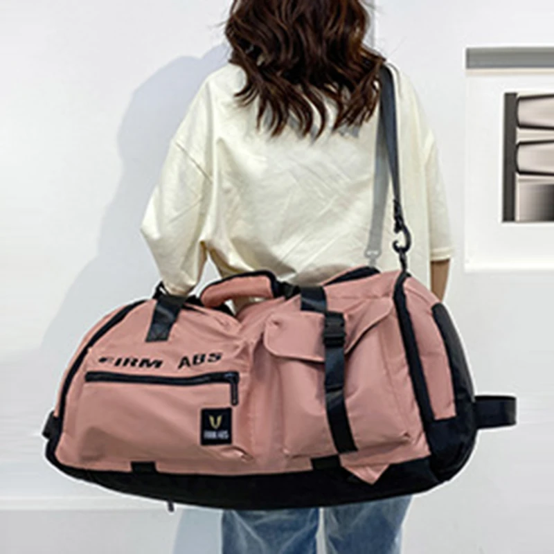 Travel Bag Luggage Handbag Women's Shoulder Bag Large Capacity Waterproof Nylon Sports Gym Bag Ladies Crossbody Bags 3