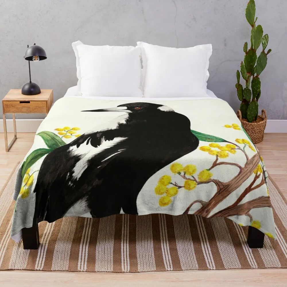 

Magpie Throw Blanket Decorative Beds Plaid Bed Decorative Sofas Blankets