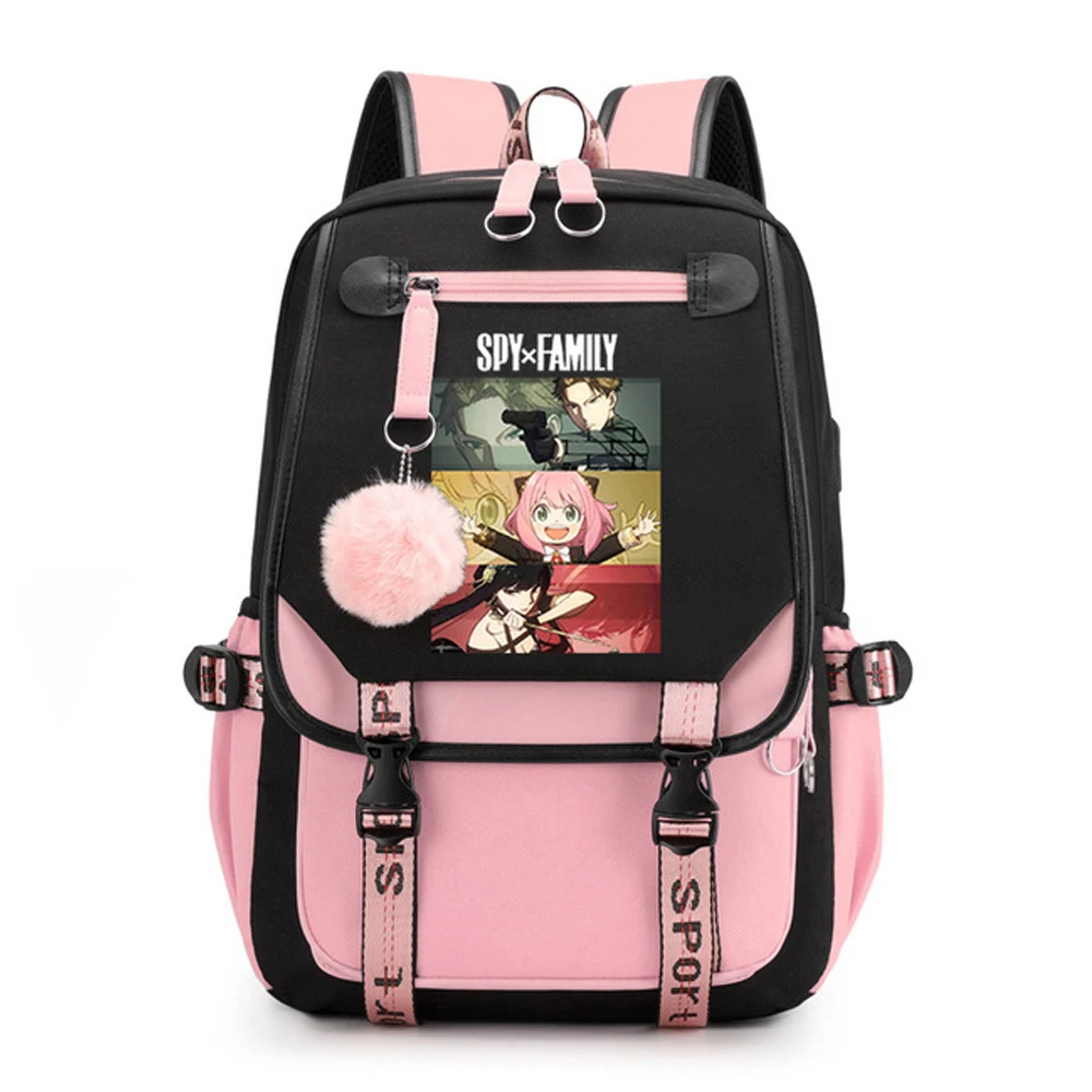 

Spy X Family Anya Forger Anime Primary School Backpacks Waterproof Children School Bags Girls Travel Backpack SchoolBag Mochila