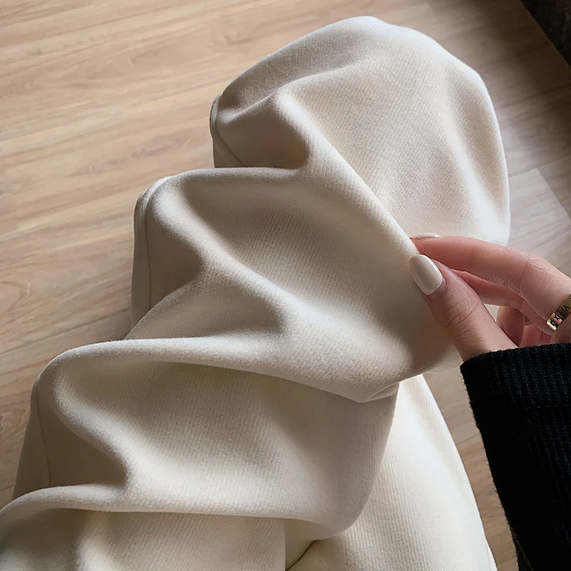 Maternity Long Straight Pants Wide Leg Loose Belly Trousers for Pregnant Women Autumn