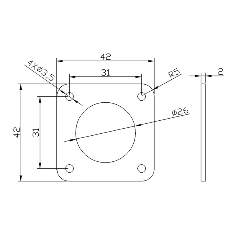Stepper Motor Damper Kit Stepper Motor Damper Kit CNC Machine Parts, Noise Reduction, Vibration Isolation A