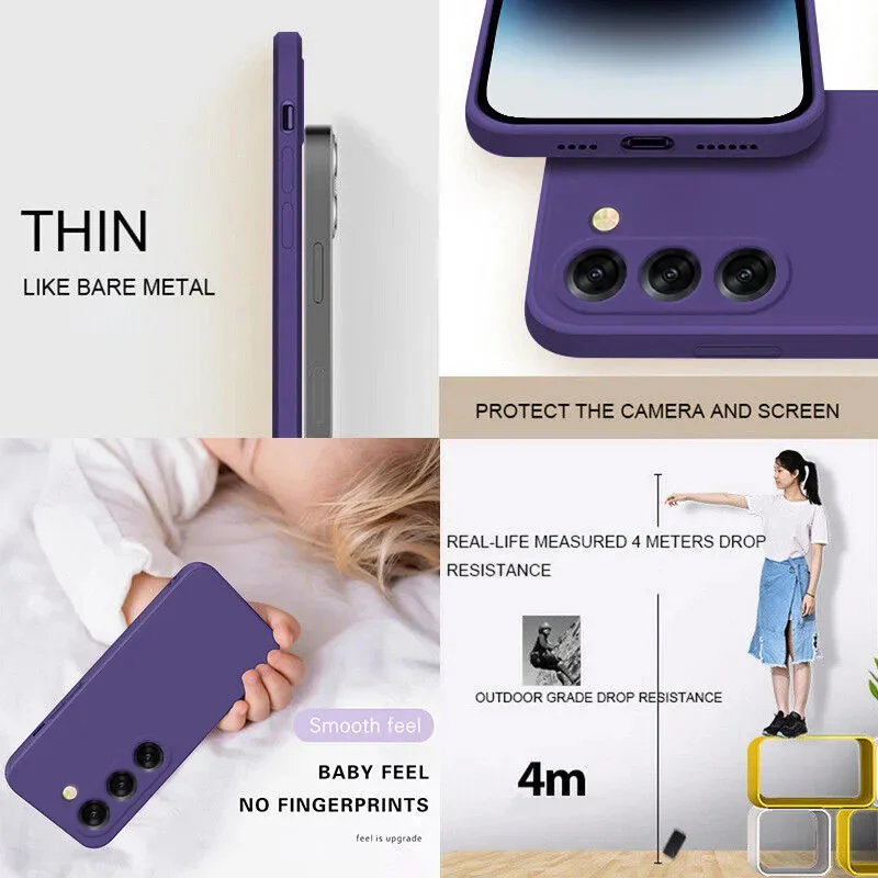 Flishion Liquid Silicone Shockproof Phone Case - Soft Protective Back Cover