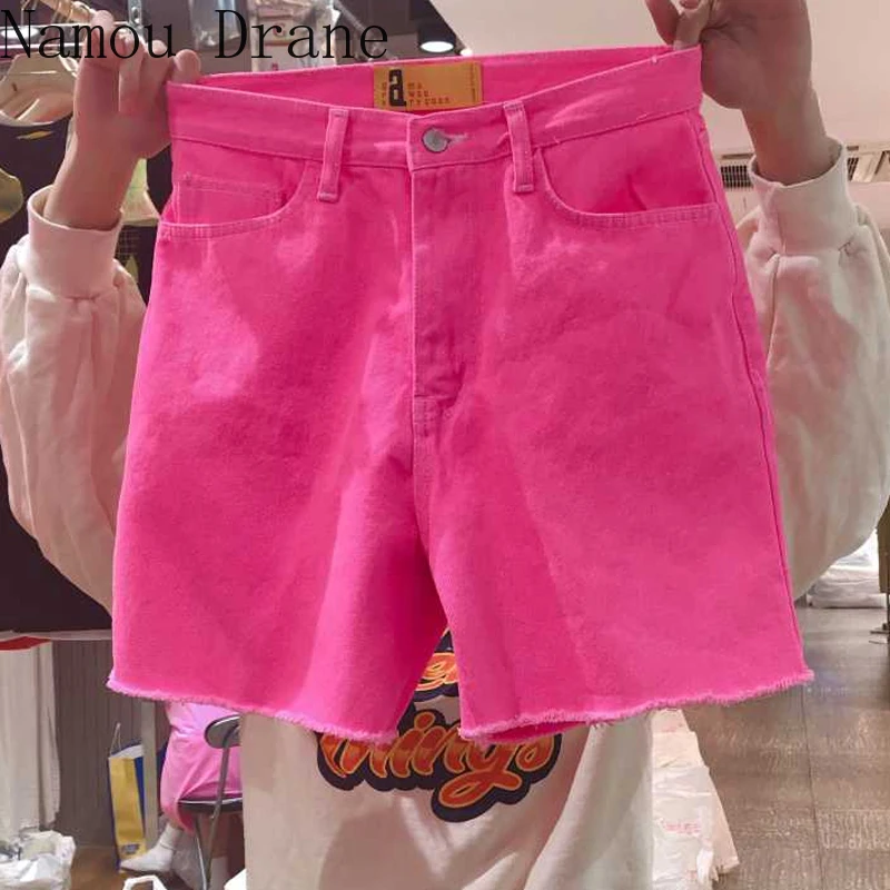 Raw Denim Shorts Women's Fashion 
