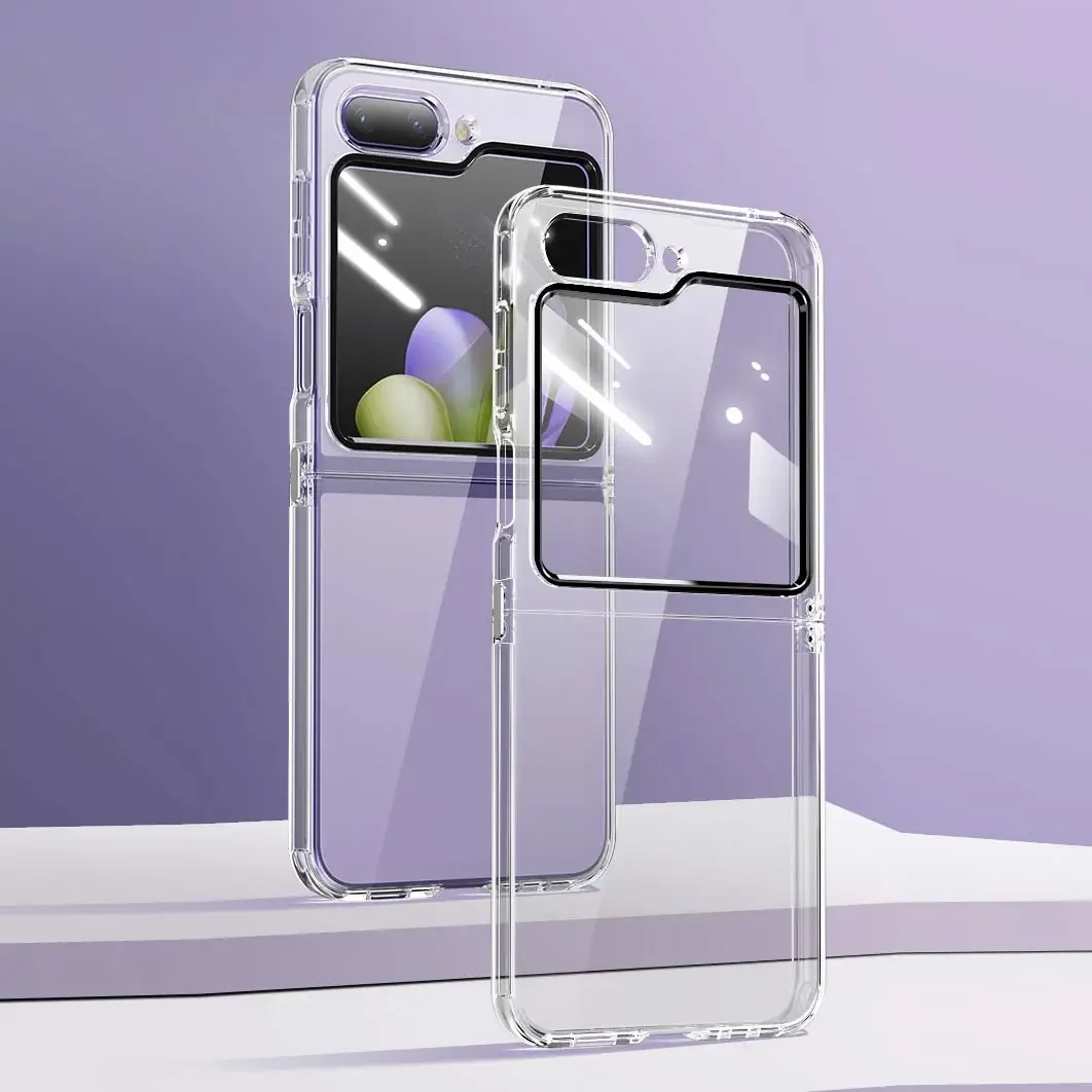 Clear Shockproof Bumper Hard Case with Screen Protector Film