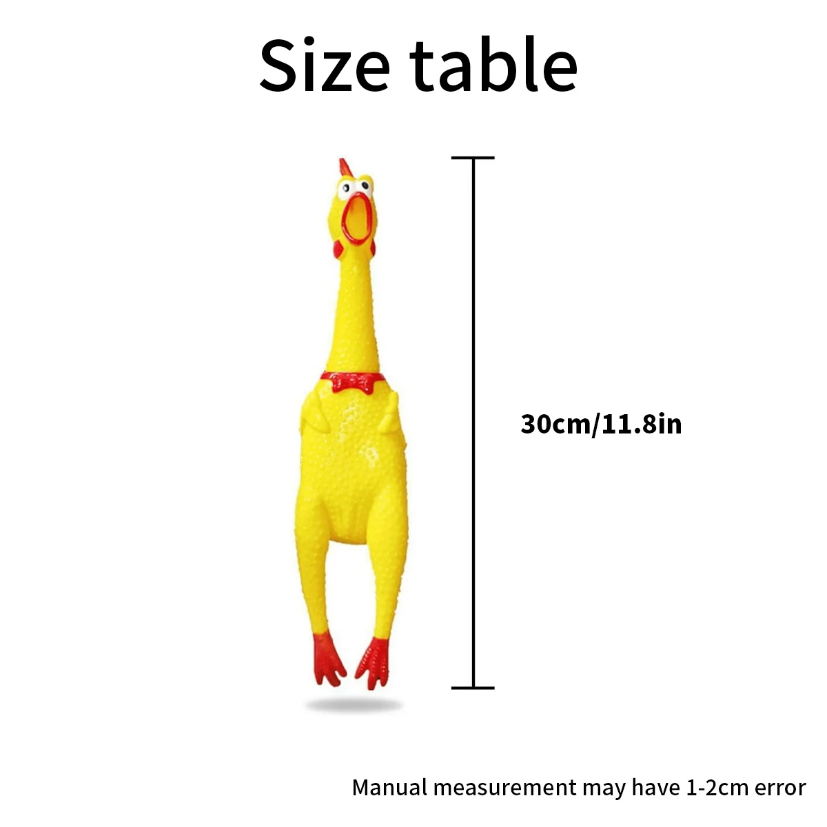Chicken toy 1 Piece Funny Squeaking Rubber Squeezing Chicken