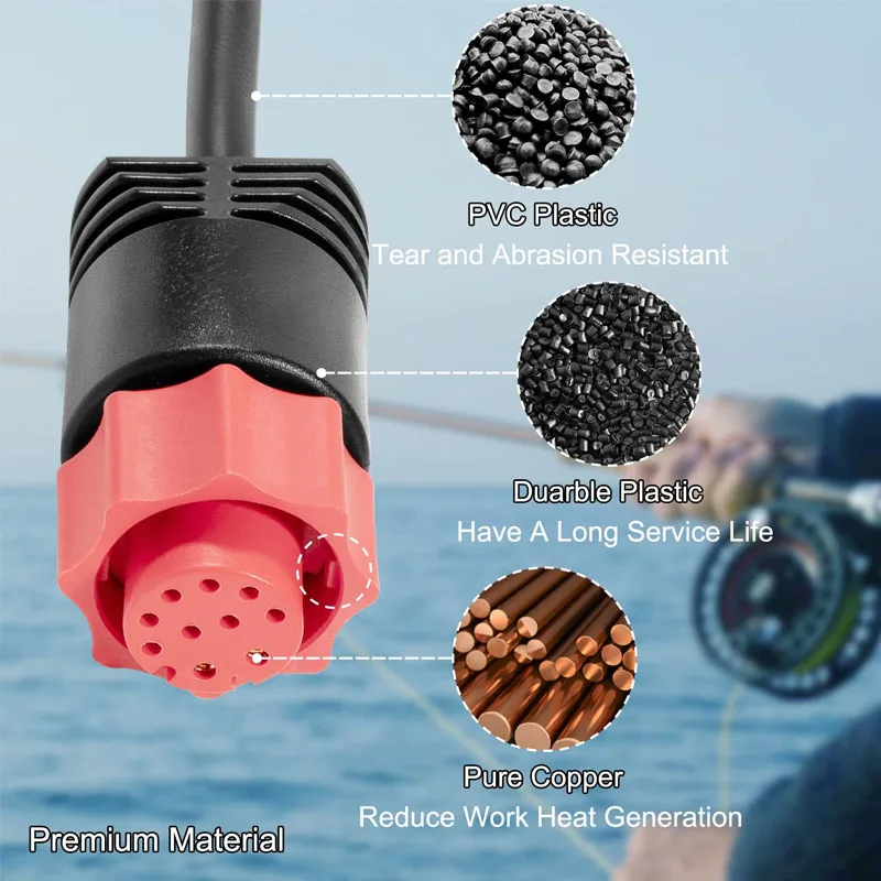 Cavo Potenza Per Lowrance Elite Ti2 Cavo Alimentazione Per Ecoscandagli Lowrance HDS Elite FS Ti2 Hook - Ricambio Originale 000-14041-001 Cavo Per Pesca - Foto 3