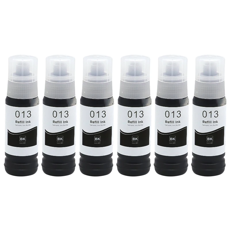 Vibrant 6-Color Dye Ink Set - 70ml