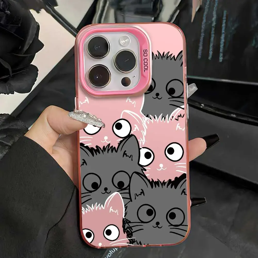 Cute Animal Soft Silicone Phone Case - Silver IMD s
