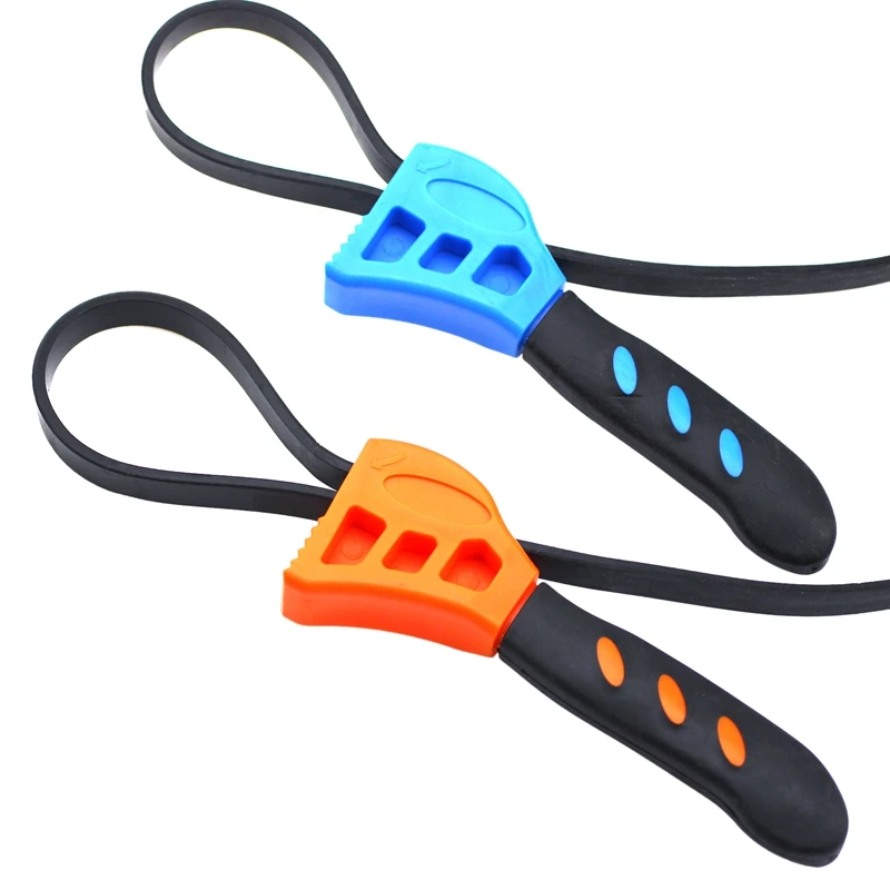 Retail 2 Pieces Of Belt Wrenches, Oil Filter Wrenches, Adjustable Belt Wrenches For Can Openers