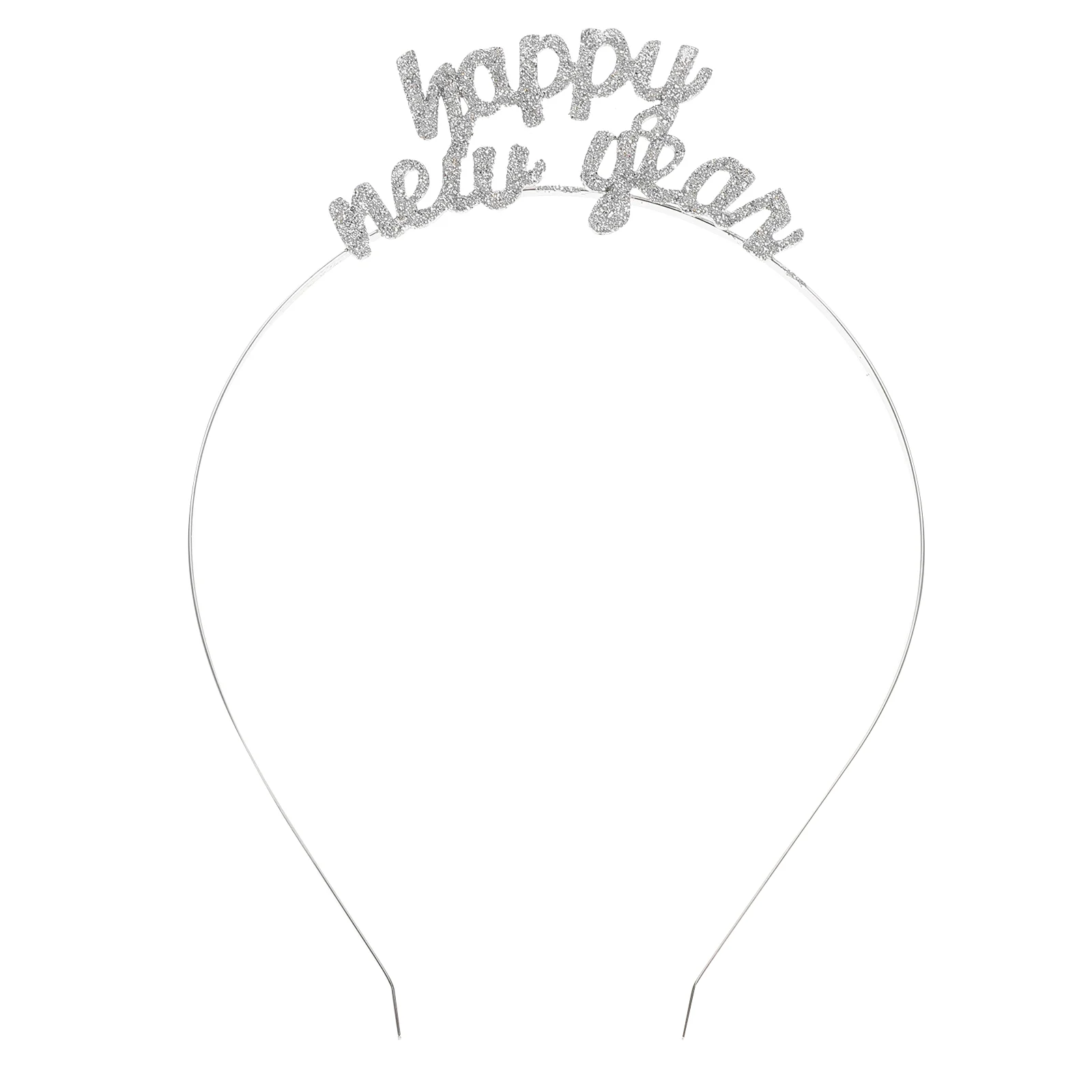 

Happy New Year Headband Sparkly Rhinestone New Year Tiara Hair Headdress Christmas Holiday Party Supplies Favors