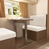 2pcs/set Water Repellent RV Dinette Cushion Covers Stretch Armless Camper Car Bench Seat Covers Recreational Vehicle Sofa Cover 6