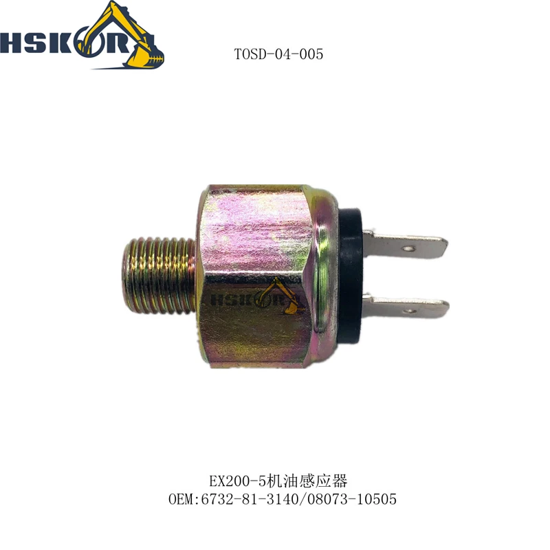 Interruptor de presión de aceite de doble Pin, piezas de excavadora de EX200-5, 6732-81-3140, 08073