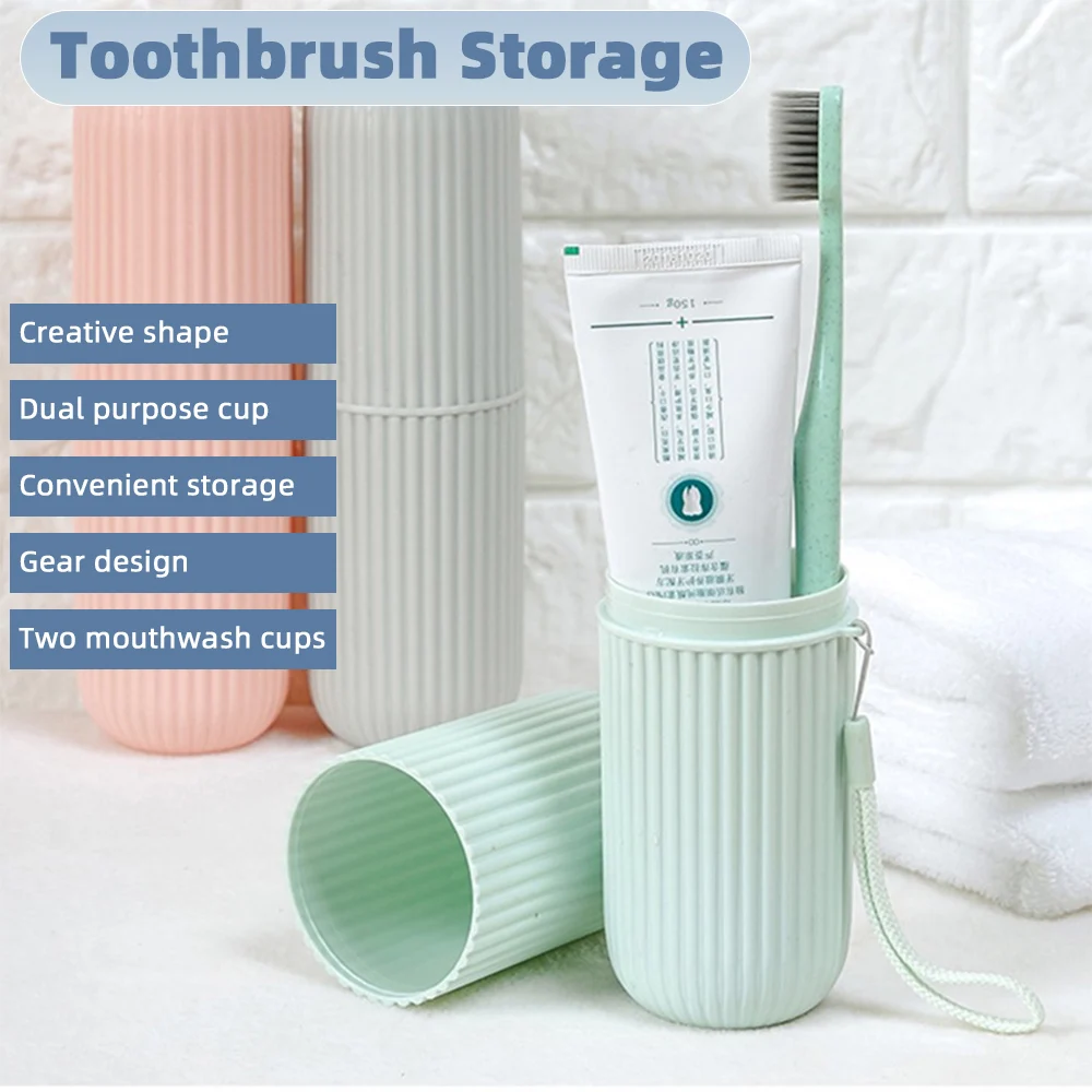 Travel Portable Toothbrush Holder Bathroom Toothpaste Cup Storage Case Organizer Travel Toiletries Storage Box toothbrush holder toothbrush case toothbrush storage box