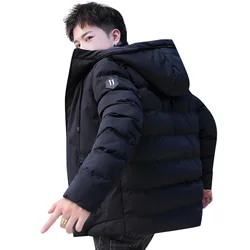 Men's Winter Jacket Hooded Cotton-padded Men Coats Thicken Warm Parkas Men Clothing Fashion Parkas Jaqueta Inverno Masculina Zm