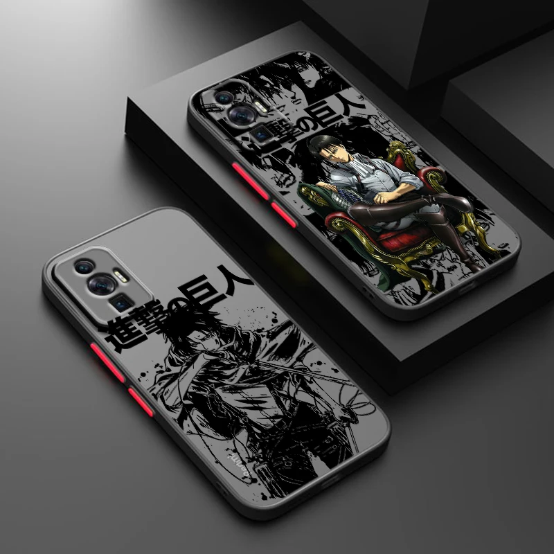 Attack On Titan Anime Per Redmi 12C 11A 10X 10C 10A 9C Nfc 9At 9A 9T 8A 7A A2 Plus Power Custodia Per Telefono Traslucida Smerigliata