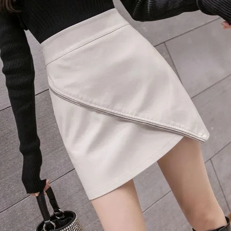 Simplicity Office Lady Autumn Winter Women Solid Zipper