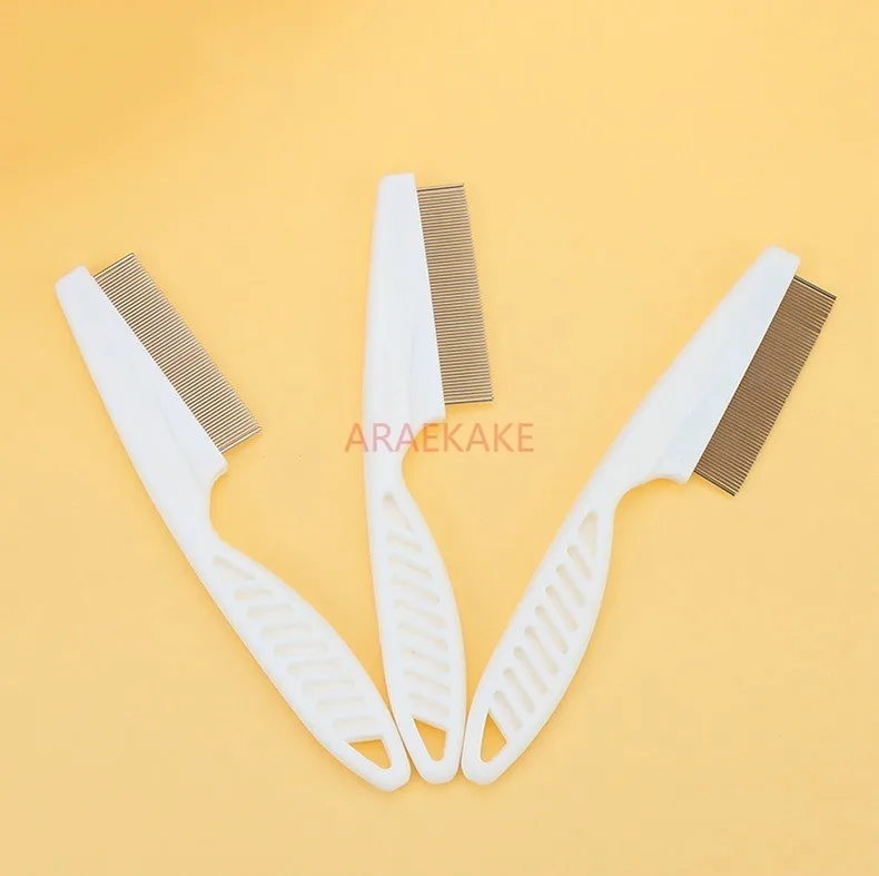 Pet comb, dog flea comb, cat flea plastic dense tooth steel needle cleaning supplies