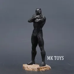 23cm Anime Avengers Black Panther and Iron Man Action Figures - PVC Statue Collection (Black Panther)