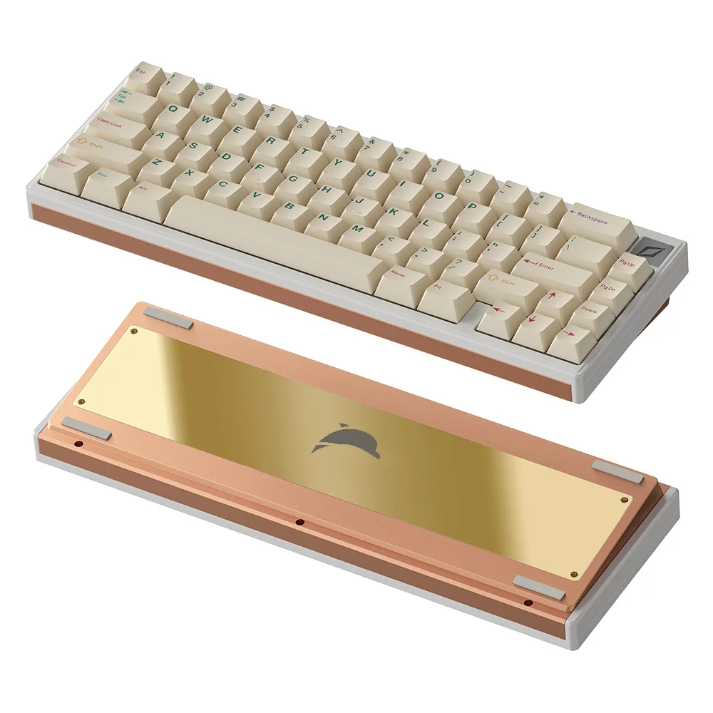 Knife Join65 유선 기계식 키보드 키트, 알루미늄 합금 키트, 65% 개스킷 금속 케이스, 맞춤형 키보드 키트