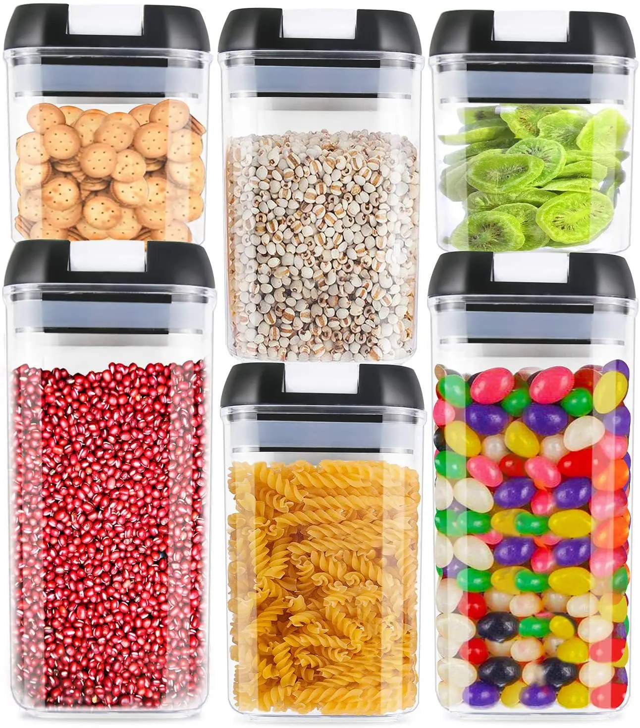 PRAKI Airtight Food Storage Containers Set with Lids - 24 PCS, BPA Free  Kitchen and Pantry Organization, Plastic Leak-proof Canisters for Cereal  Flour
