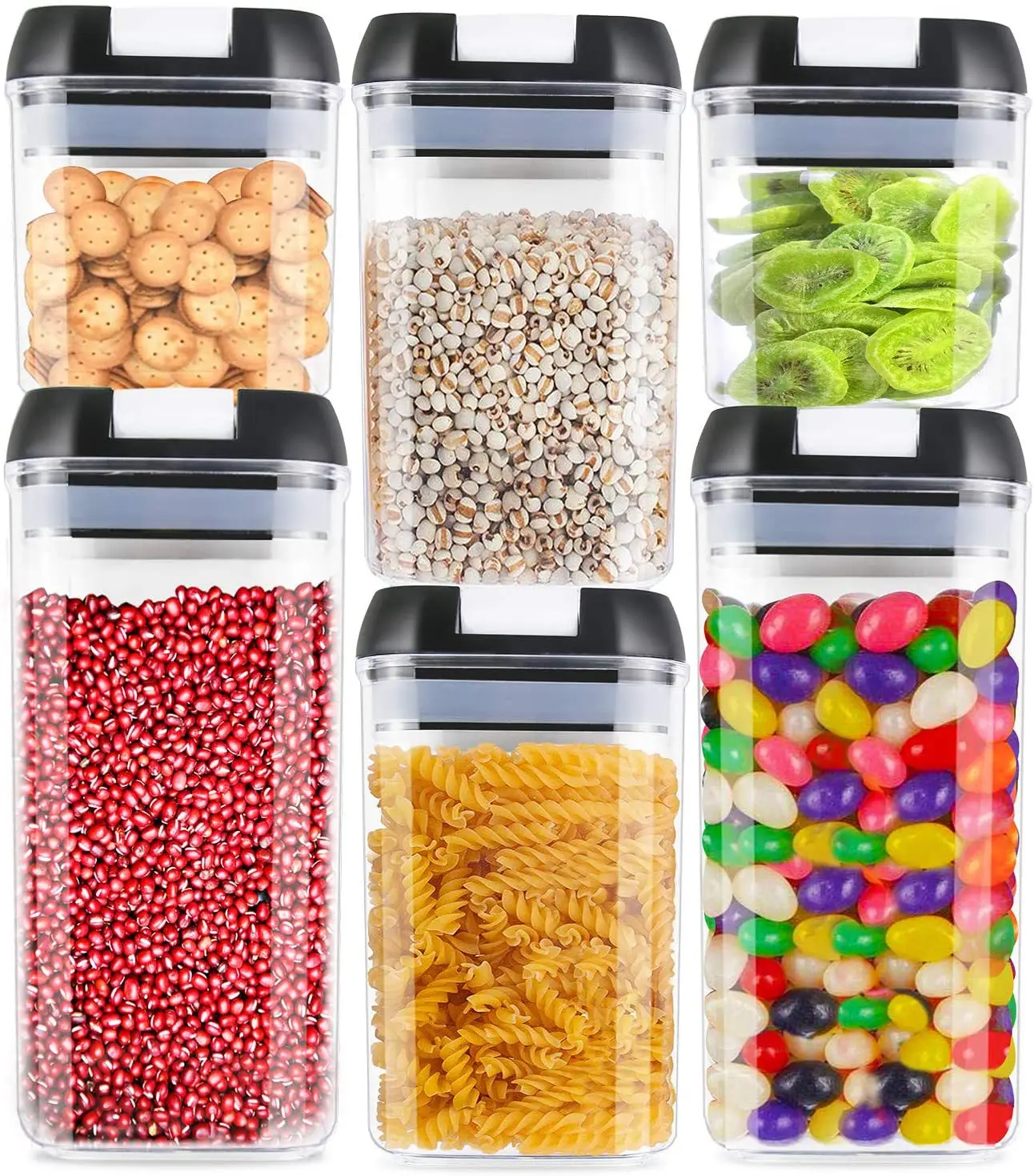 PRAKI Airtight Food Storage Containers Set with Lids - 24 PCS, BPA Free  Kitchen and Pantry Organization, Plastic Leak-proof Canisters for Cereal  Flour & Sugar - Labels & Marker