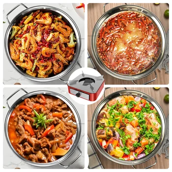 Portable Camping Stove with Adjustable Firepower Drawer Alcohol Stove For Outdoor Barbecue Camping Equipment 6