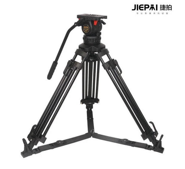 ~ JP-V12T/ V12L PRO Broadcast Tripod System - 100mm Bowl Hydraulic Fluid Head