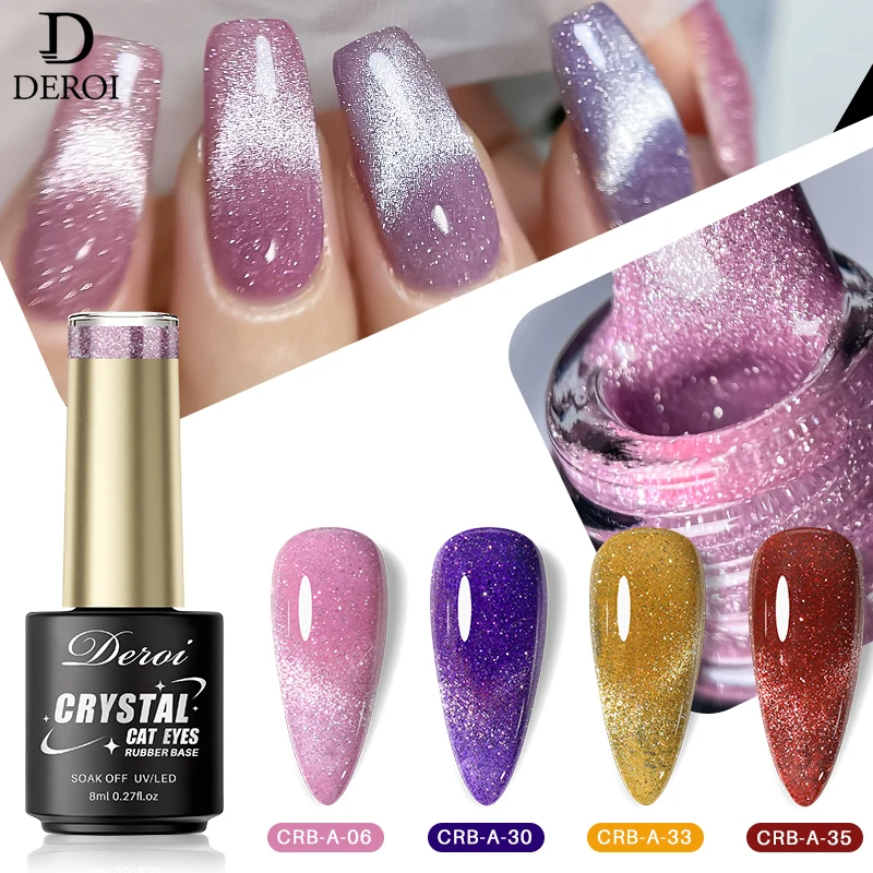 Base Coat Cat Eye Nail Gel Polish First Gel Glitter Semi Permanent Magnetic Nail Art UV LED Soak Off Polish Manicure