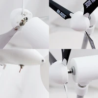 กังหันลมแนวนอนขนาดเล็ก 40 วัตต์ 3 ใบพัด, สตาร์ททำงานเมื่อมีลมเบา & ระบบปรับทิศทางอัตโนมัติ, เครื่องกำเนิดไฟฟ้ากระแสตรงแม่เหล็กถาวรสำหรับงาน DIY กลางแจ้ง 6