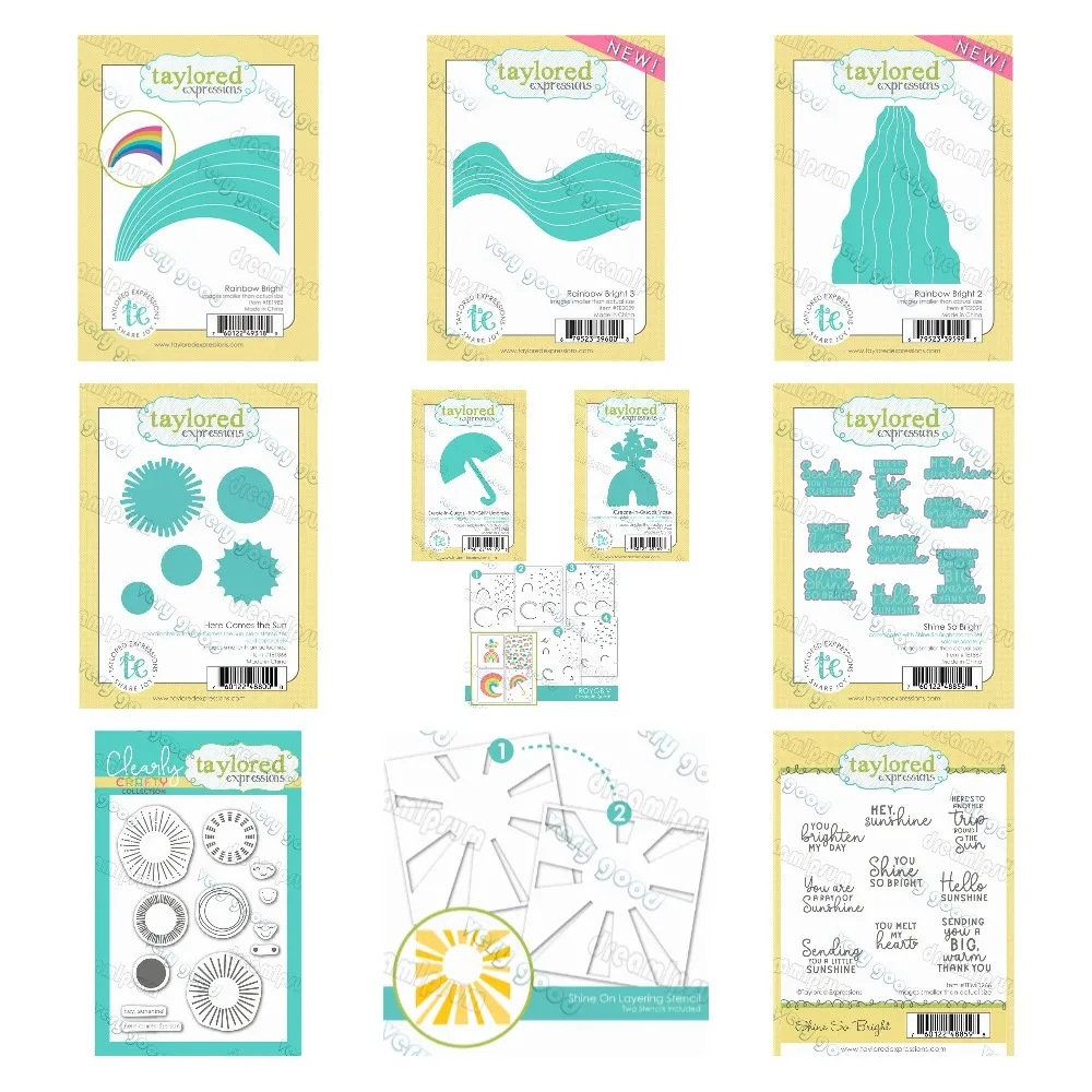 

Here Comes the Sun Metal Cutting Dies Stamps Stencil Scrapbook Diary Decoration Stencil Embossing Template DIY Greeting Card