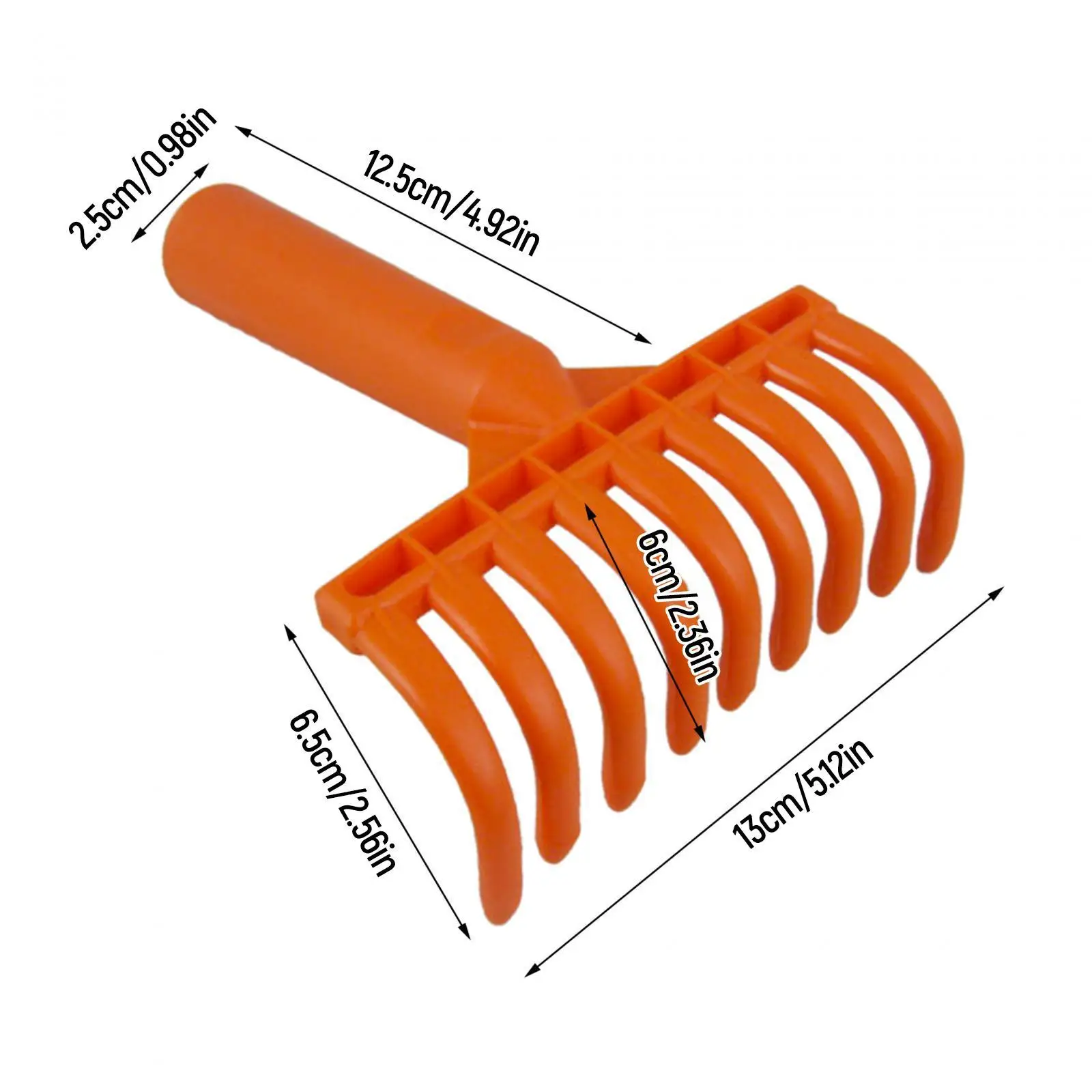 Small Yard Leaf Rake Hand Rake Claw Lightweight Ergonomic Reusable Garden Tool Leaf Grass Leaves Clean up of Plants