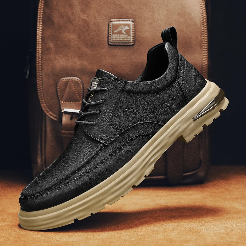 

Man shoes Men's Business dress Leather Moccasin Shoes black Breathable Men's Casual Comfortable Shoes Men Men's Sneakers