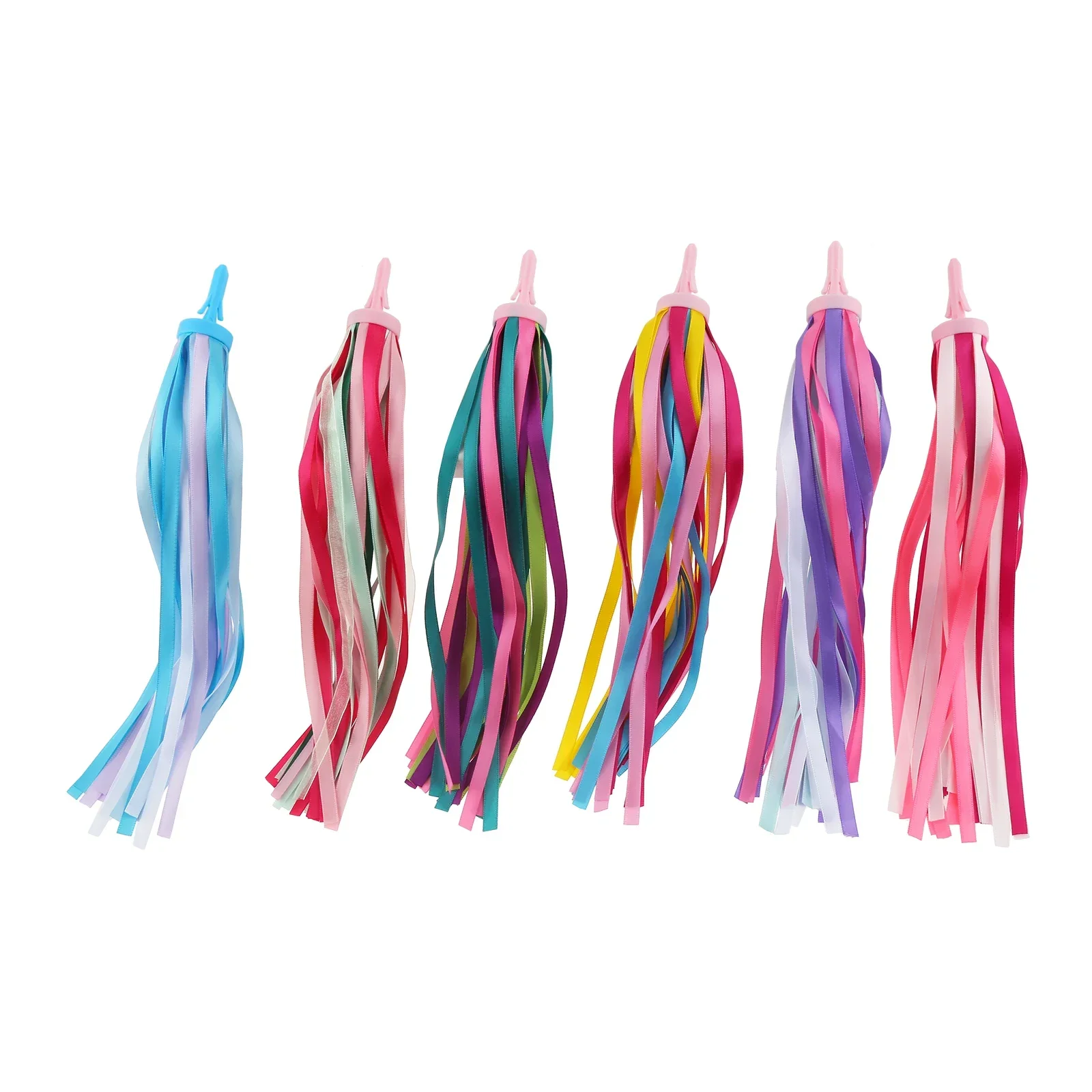 2pcs PVC 25cm Bicycle Handlebar Streamers Colorful Ribbon Tassels Kids Girls and Boys Balance Bike Tricycle Scooters Decorative