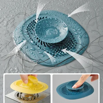 Tappo per lavello da cucina Filtro per doccia Tappo di scarico Tappo per lavello Filtro Scolapiatti Scarico a pavimento Catcher per capelli Accessorio per il bagno 1
