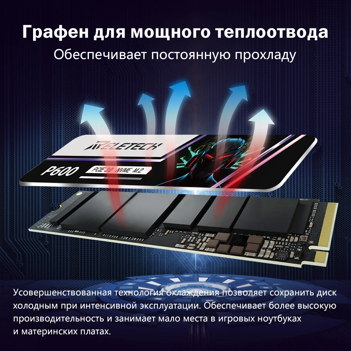 内蔵型SSD Reletech P600 M.2 SSD 2TB NVMe PCIe 内蔵型SSD Reletech P600 M.2 SSD 2TB NVMe PCIe Reletech P600