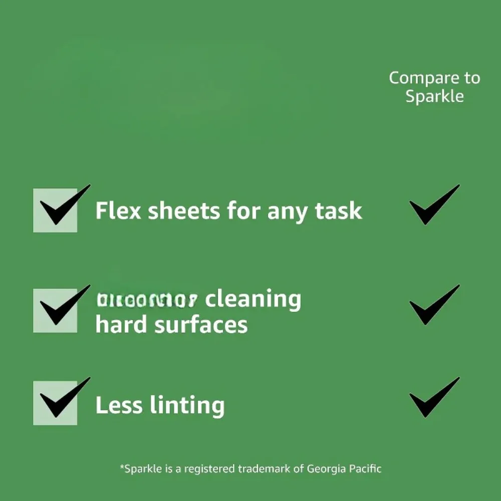 2-Ply Paper Towels, Flex-Sheets, 150 per Roll, 12 (2 of 6), White