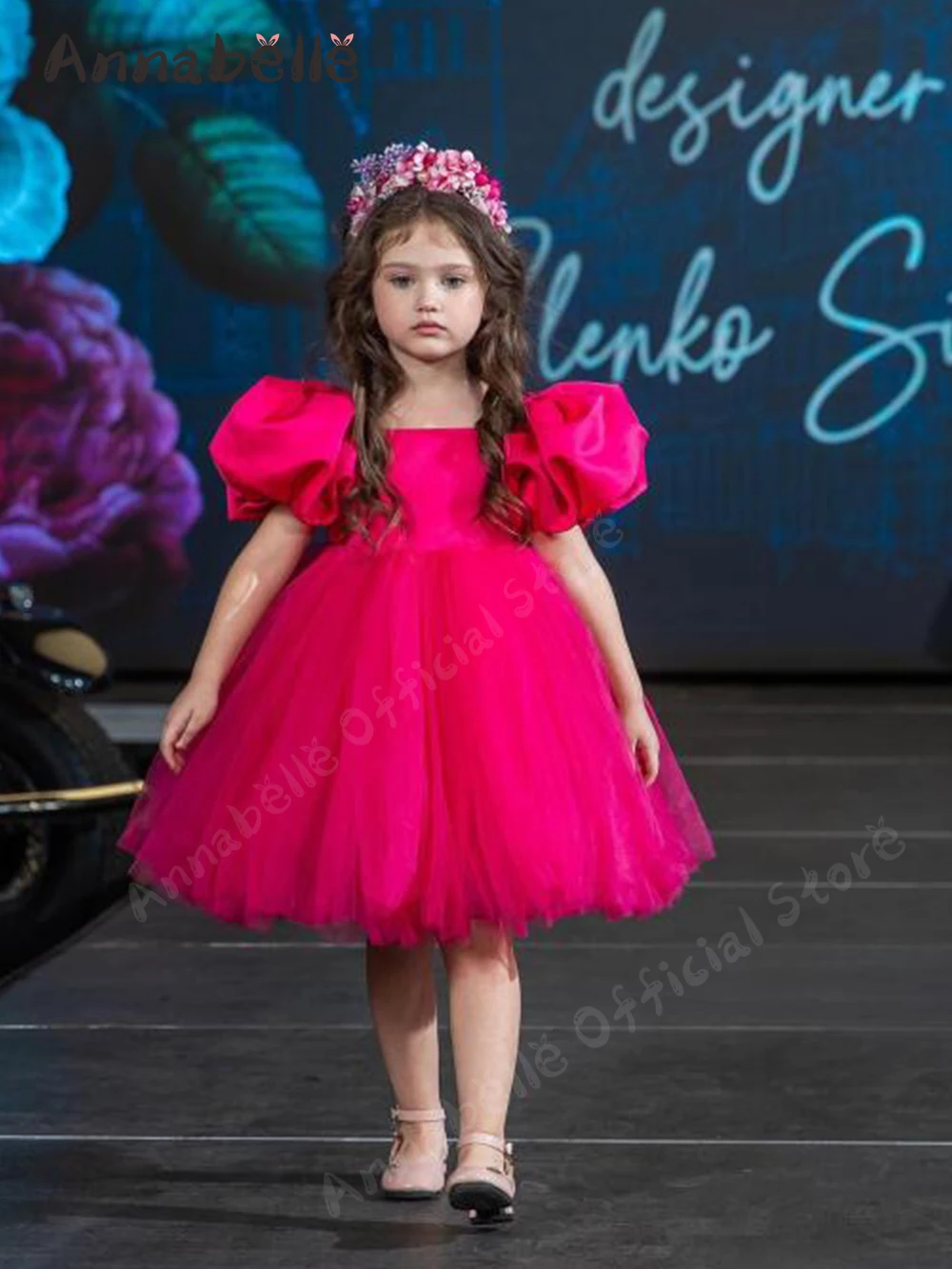 Annabelle Dress For Kids Girl Lantern Sleeve Kids Birthday Party Gown Ball Gown Flower Girl Dresses For Wedding Kids