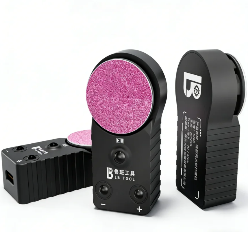 루반 M25 미니 핫휠 광택기 9V/30W 10단계 조절 가능 소형 디스크 연마 및 그라인딩 블레이드 핀셋 광택기