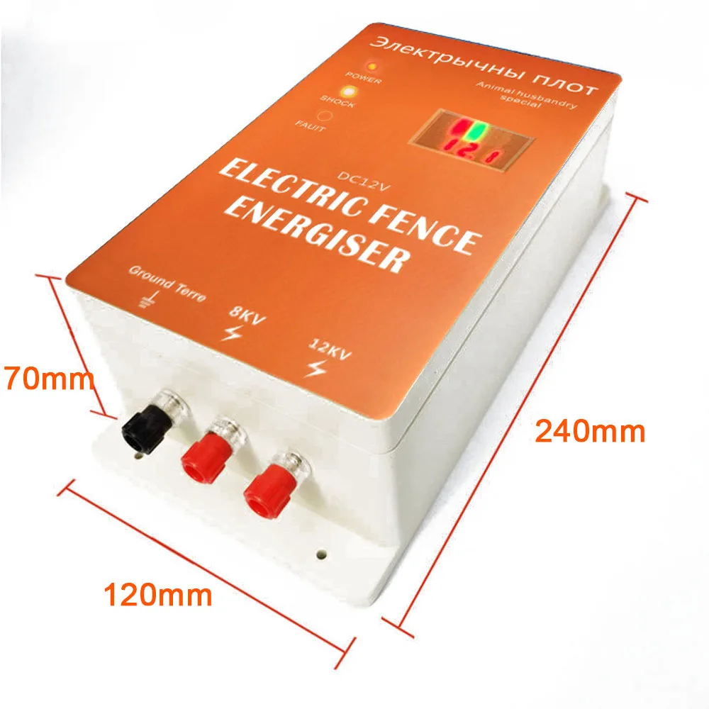 Electric Fence Energizer Charger Pulse Controller Animal Poultry Farm Electric Fencing Energizer Garden Fence Energy Amplifier