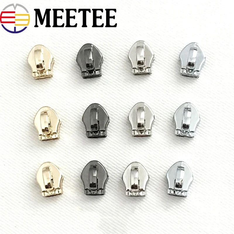25Pcs 3# 5# Eco-friendly Metal Zipper Sliders For Nylon Bag Sewing Head Zip Repair Kit DIY Garment Accessories | Дом и сад