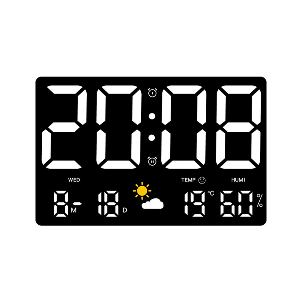 

Display Date In Chinese/english Color Weather Clock Memory Mode Weather Clock Week Display Date Display Alarm Clock Function