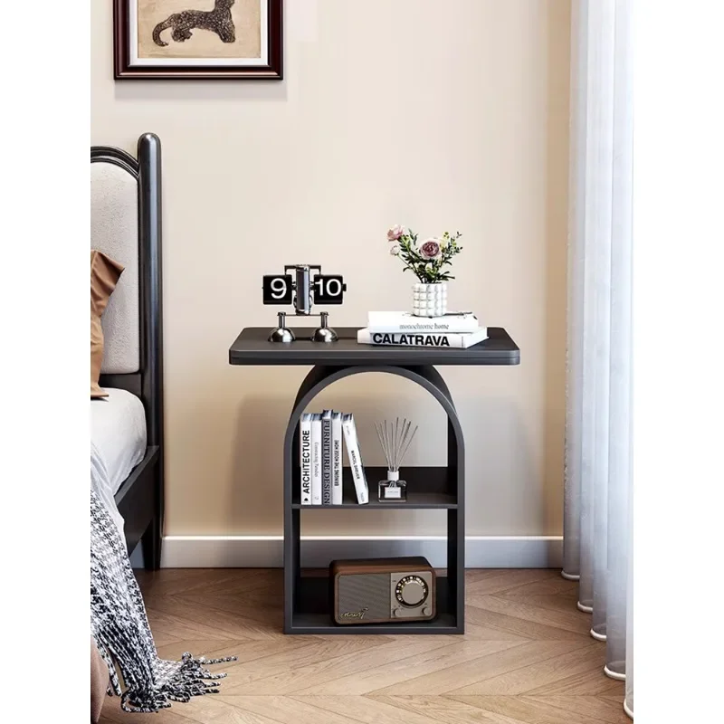 Cream wind removable living room sofa small side coffee table small bedside side cabinet rack round corner table