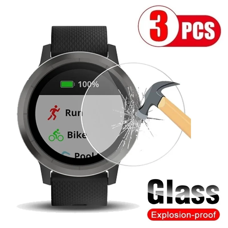 Tempered Glass for Garmin Vivoactive 3 Screen Protector on for Garmin Vivoactive 3 Glass Protector Film Foil 3d curved protective film for garmin vivoactive 4s full screen protector for garmin vivoactive 4s active s cover film not glass