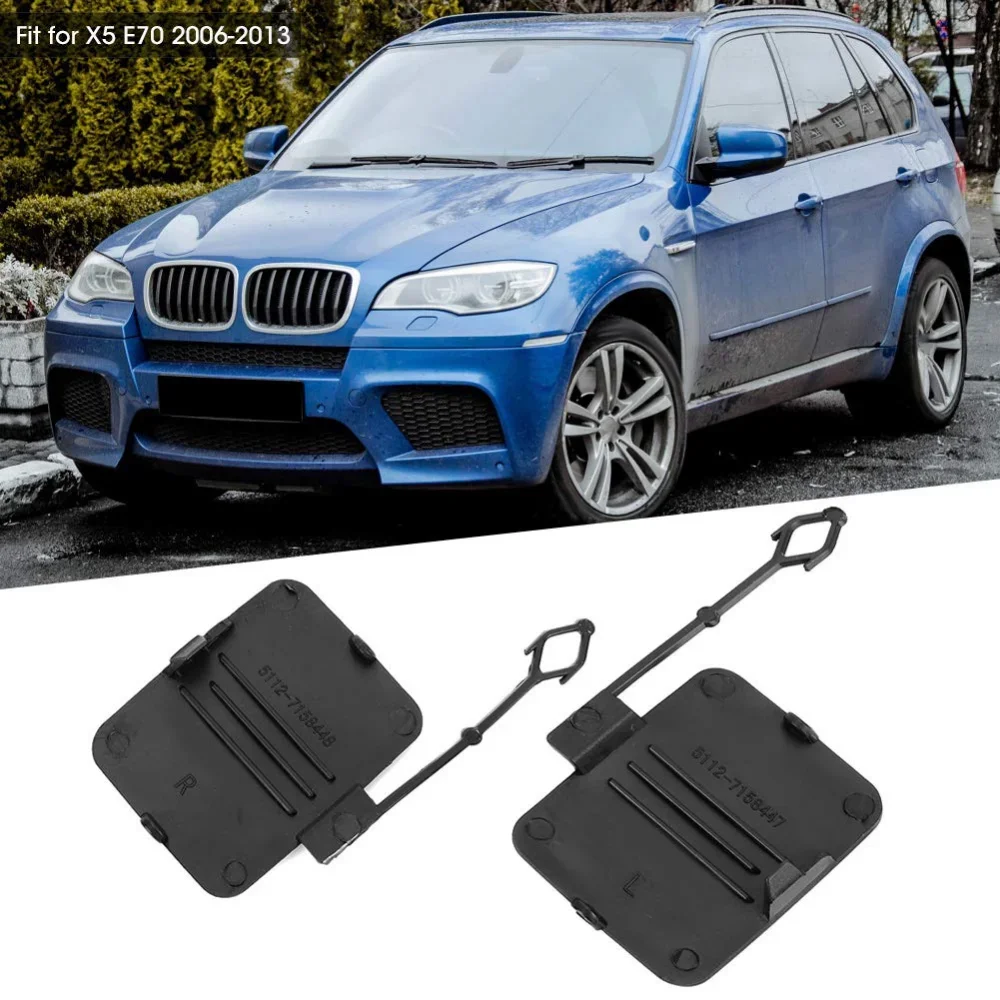 Left Right Side Hook Cover Rear Bumper Trailer Cover Stable BMW X5 E70 2006-2013 51127158447 51127158448 car rear bumper hook cover