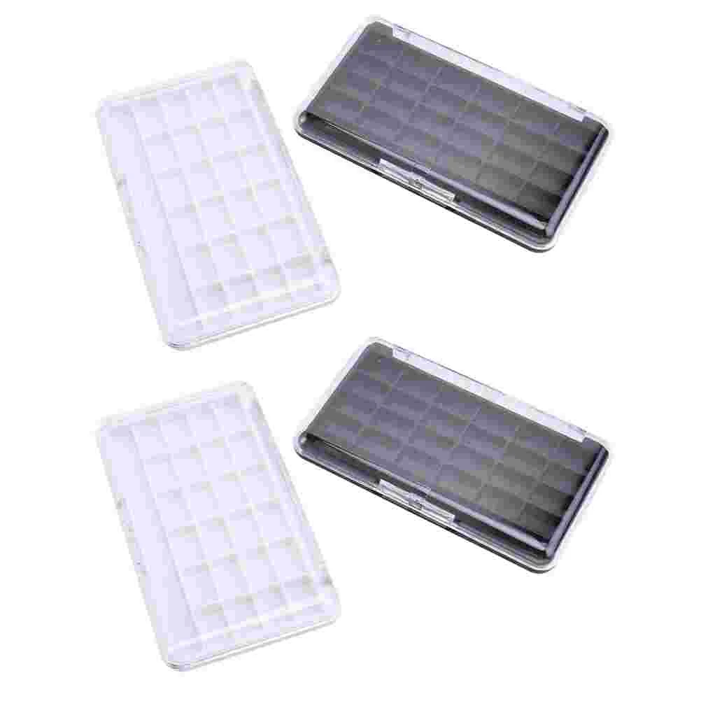 4 Pcs Empty Eye Shadow Box Eyeshadow Sub Plate Tray Organizer Cases Pp