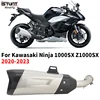 Slip On For Kawasaki Ninja 1000SX Z1000SX 2020-2023 Motorcycle Exhaust Escape Modified Muffler Mid Link Pipe Removable DB Killer